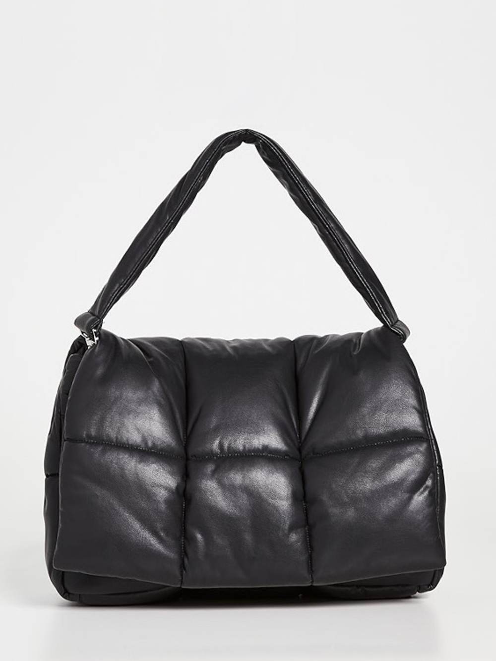 Stand Studio Black Quilted Padded Crossbody Shoulder Bag